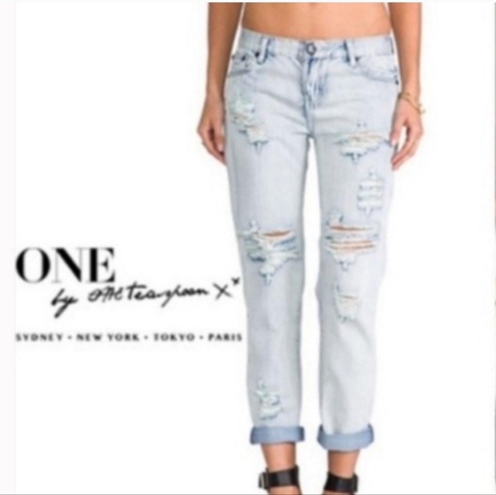 New w Out Tag Women's Premium Contemporary Distressed One × One Teaspoon Jeans
